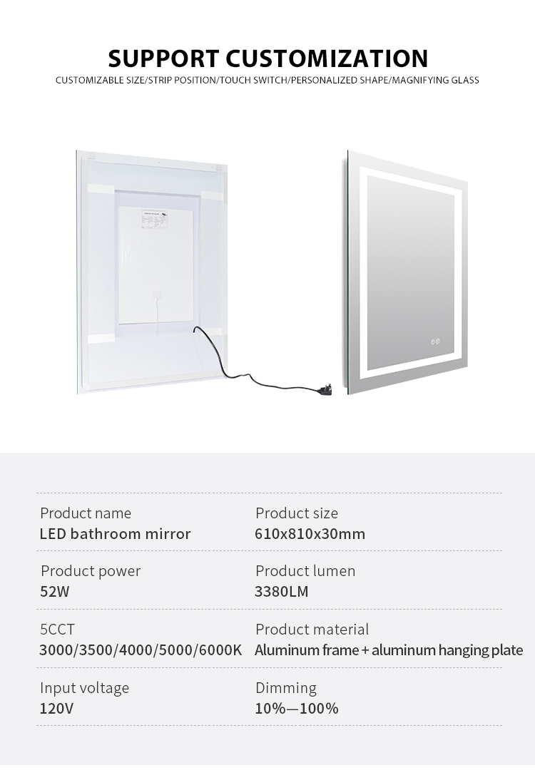 Wall Mounted Vanity Mirror