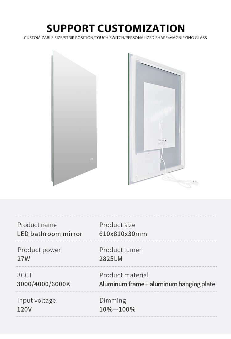 Wall LED Bathroom Mirror