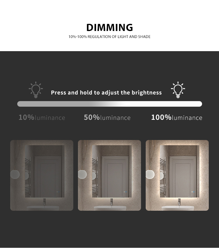 Frameless LED Bathroom Mirror