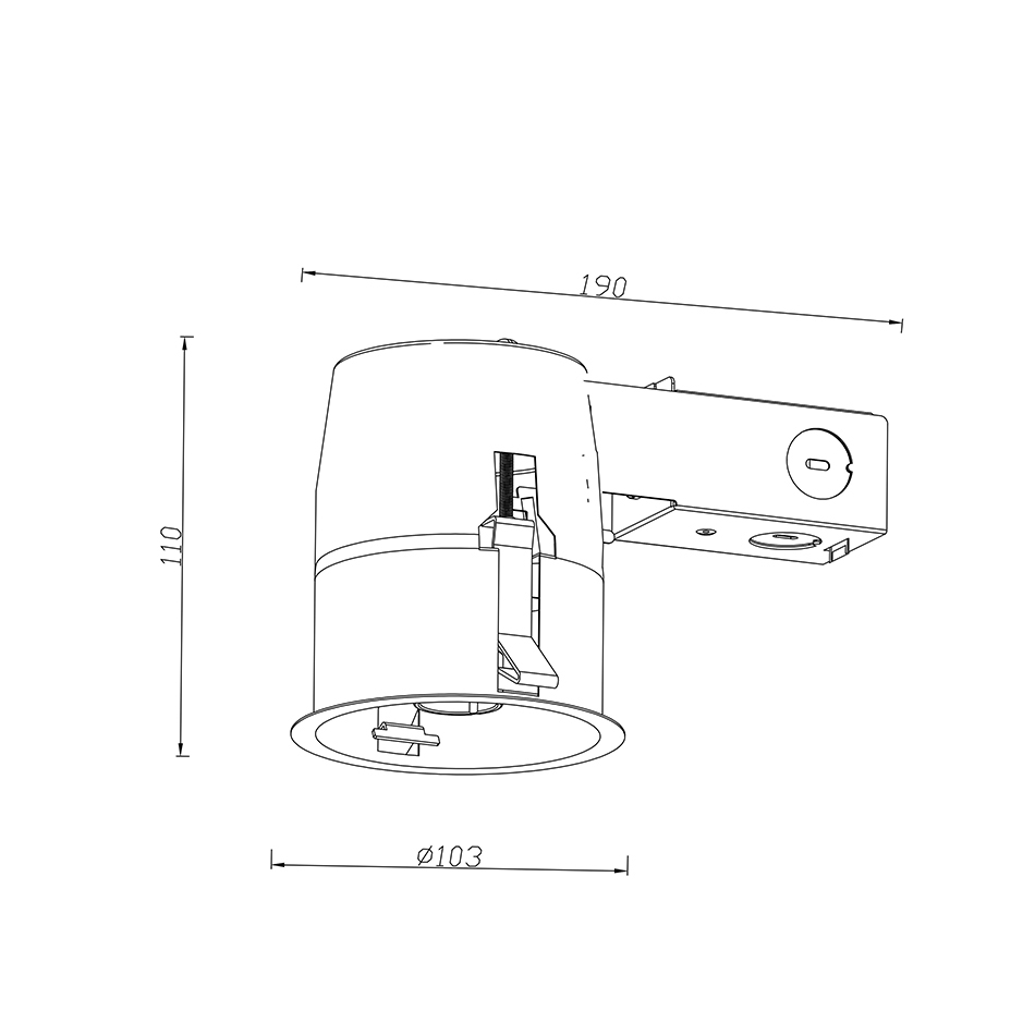 3.5 Inch Recessed Can Housing