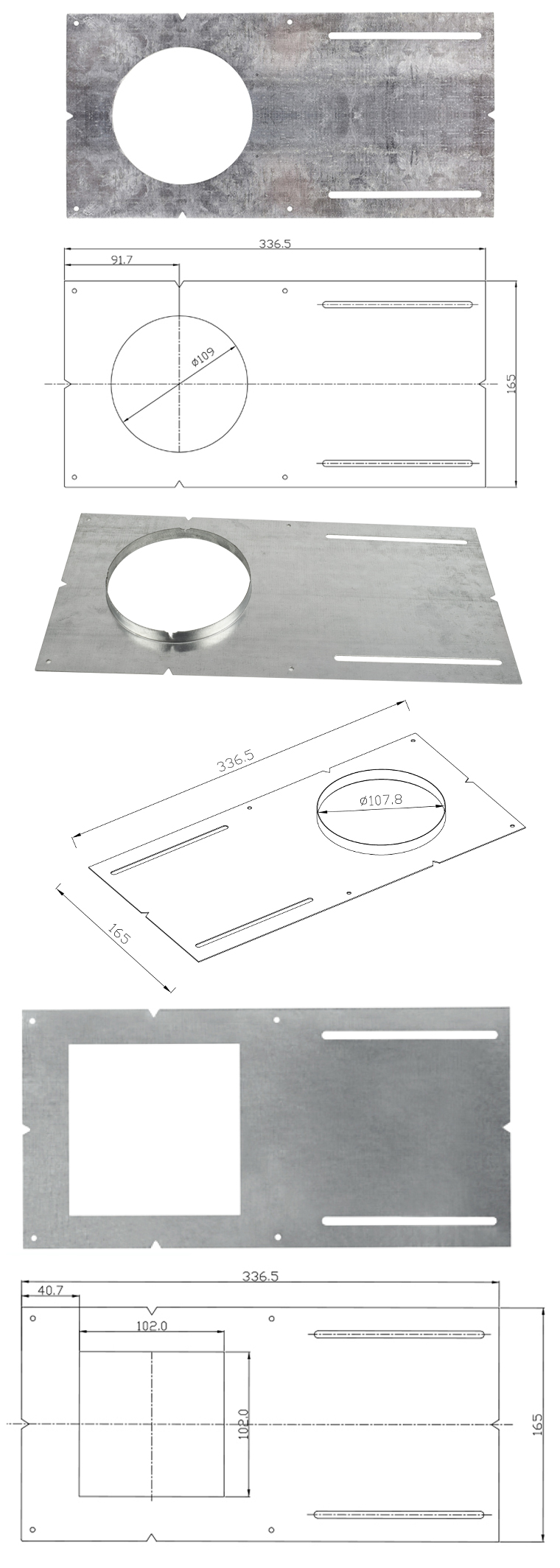 Panle Lighting Metal Plates