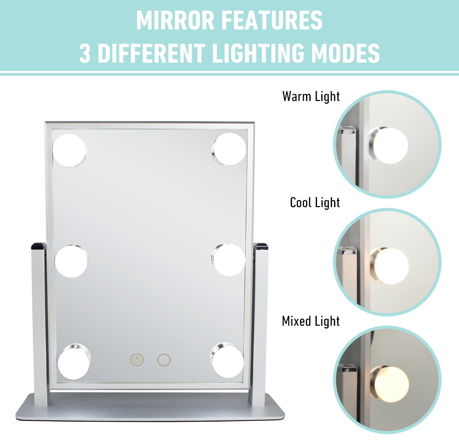 cosmetic mirror with led lights