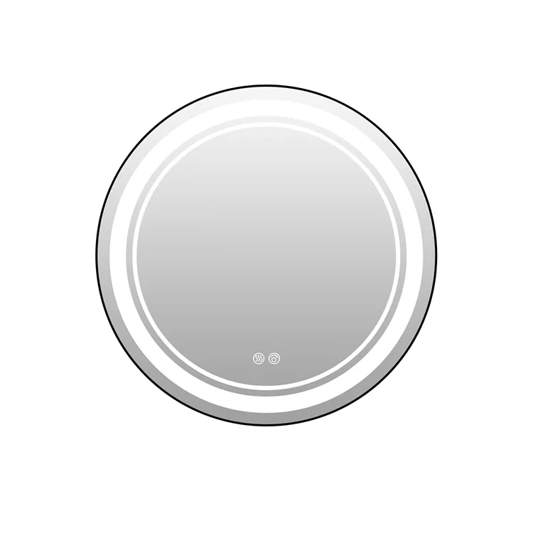 Okruglo ogledalo protiv zamagljivanja s povećalom i svjetlom