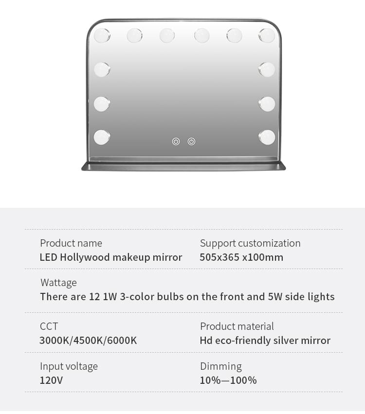 Hollywood Table Mirror Hollywood Table Mirror