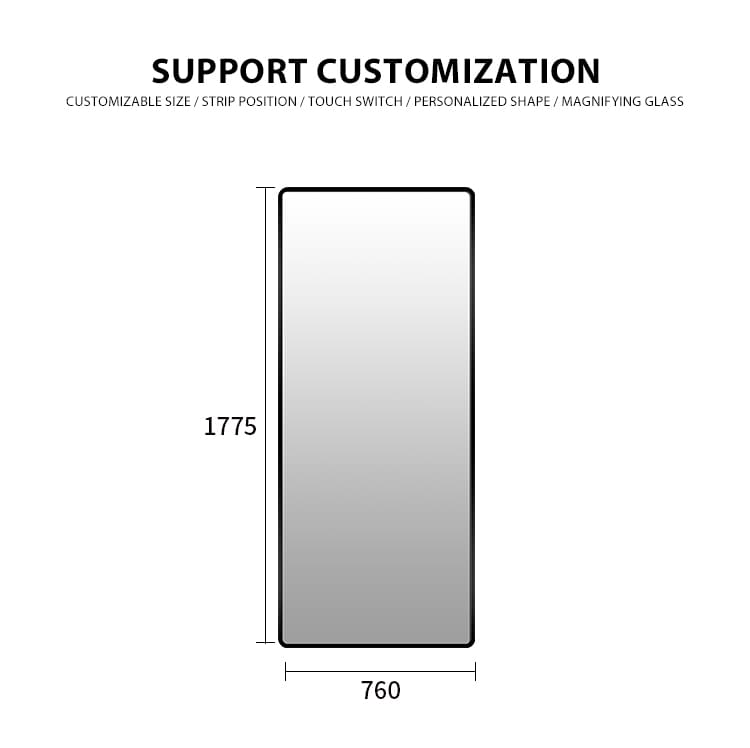 Black Aluminum Frame Vanity Mirror Black Aluminum Frame Vanity Mirror