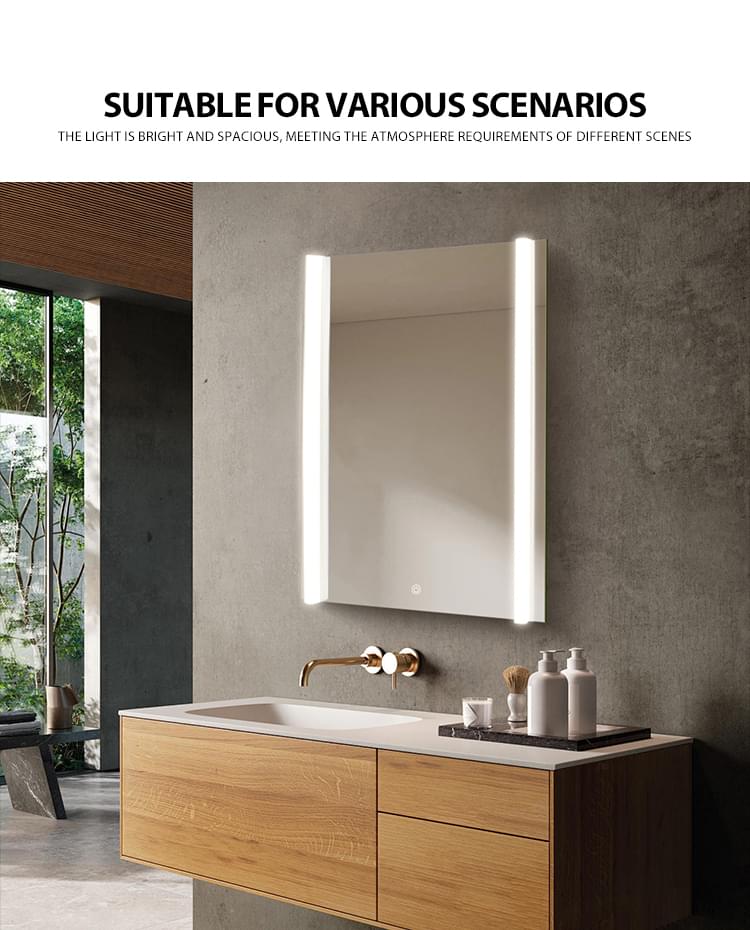 Dimmable LED Mirror with Side Lighting Dimmable LED Mirror with Side Lighting