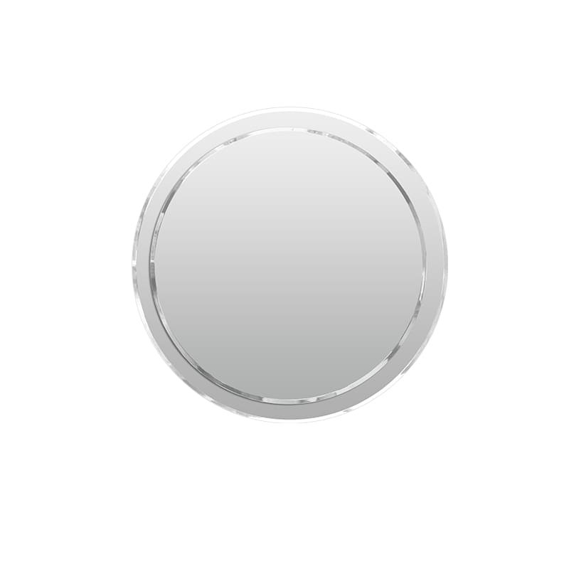 Frameless Round Beveled Wall Bathroom Mirror with Polished Edge