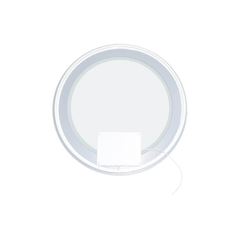 Frameless Round Beveled Wall Bathroom Mirror with Polished Edge