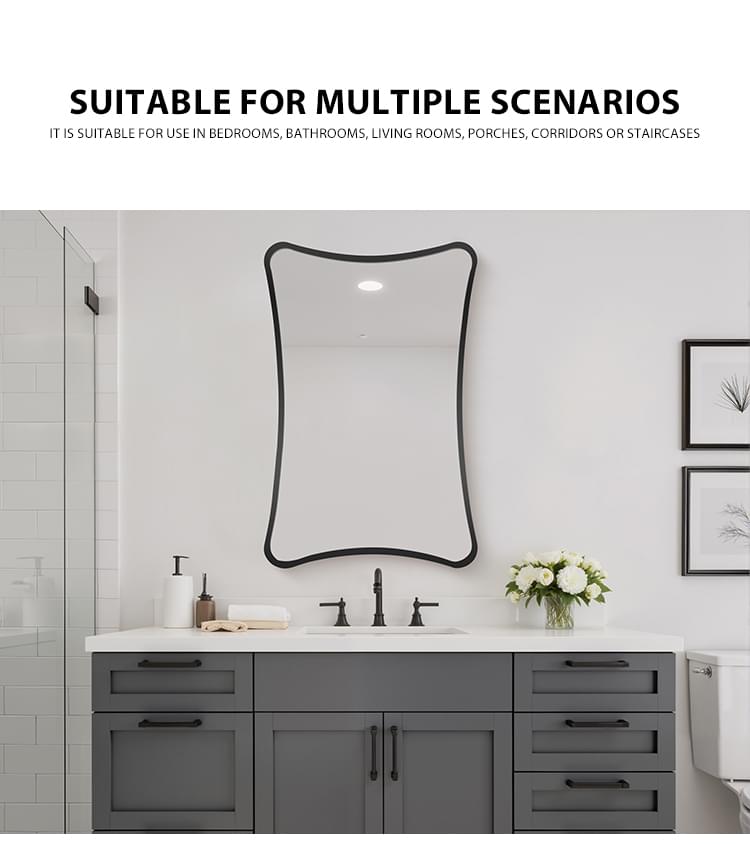 Artistic Aluminum Frame Mirror Artistic Aluminum Frame Mirror