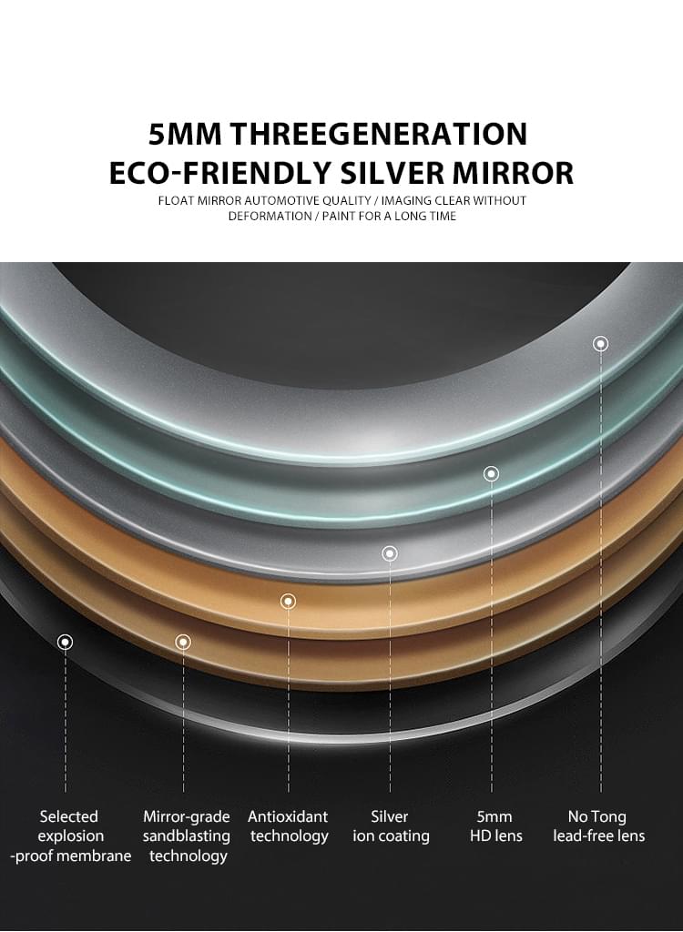 led illuminated bathroom mirror