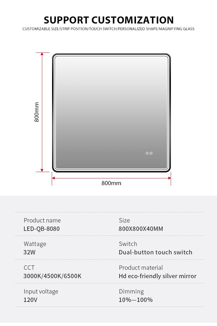 led bathroom mirrors