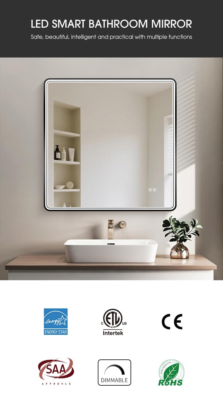 led illuminated bathroom mirror
