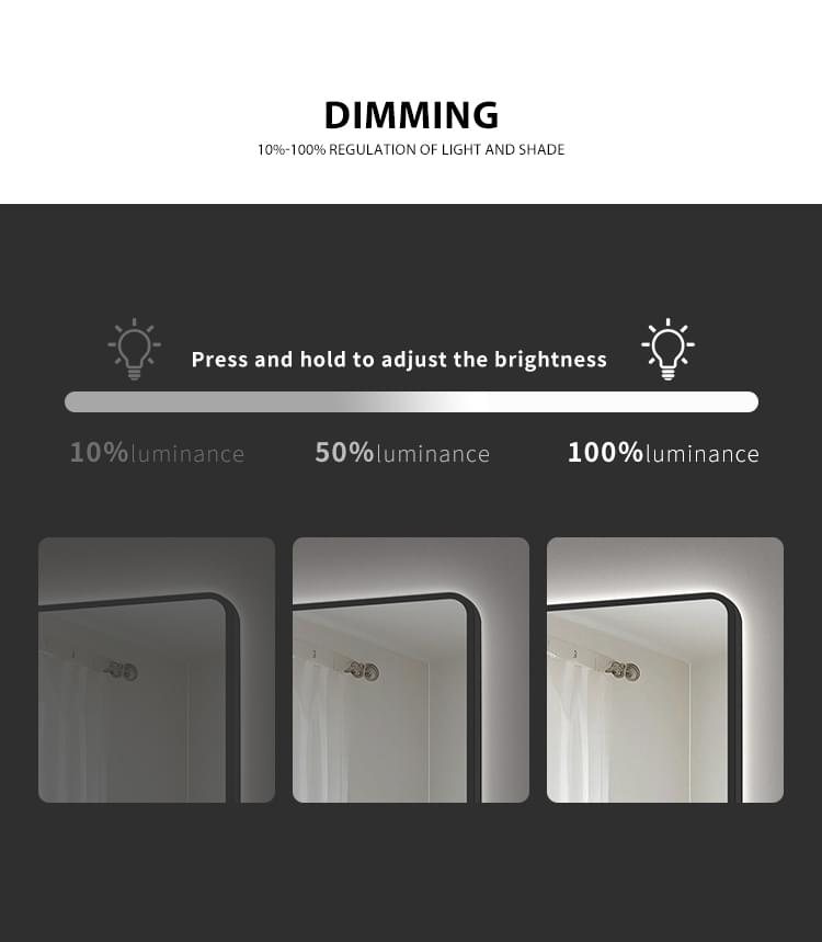 bathroom vanity mirror with lights