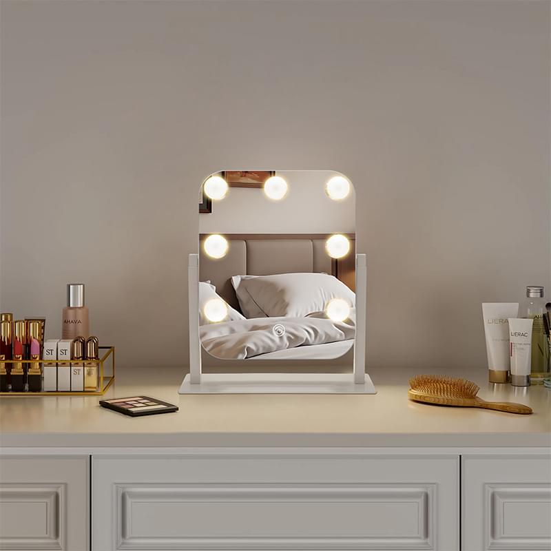 LED Hollywood Vanity Mirror with Adjustable Height