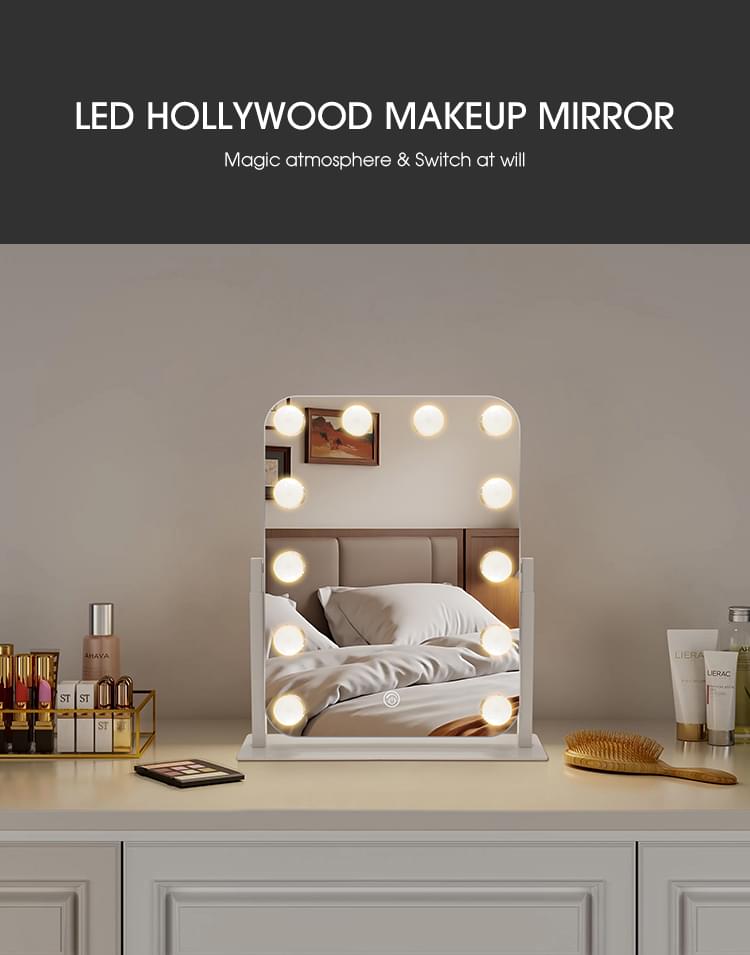 Vanity Mirror with Adjustable Height
