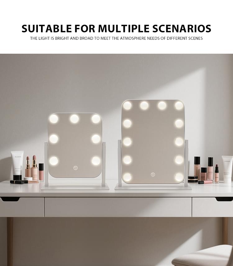 Vanity Mirror with Adjustable Height