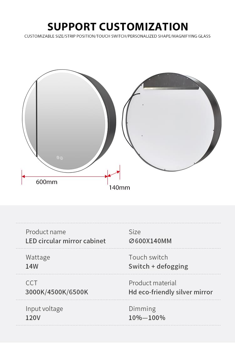 wall mount led medicine cabinet