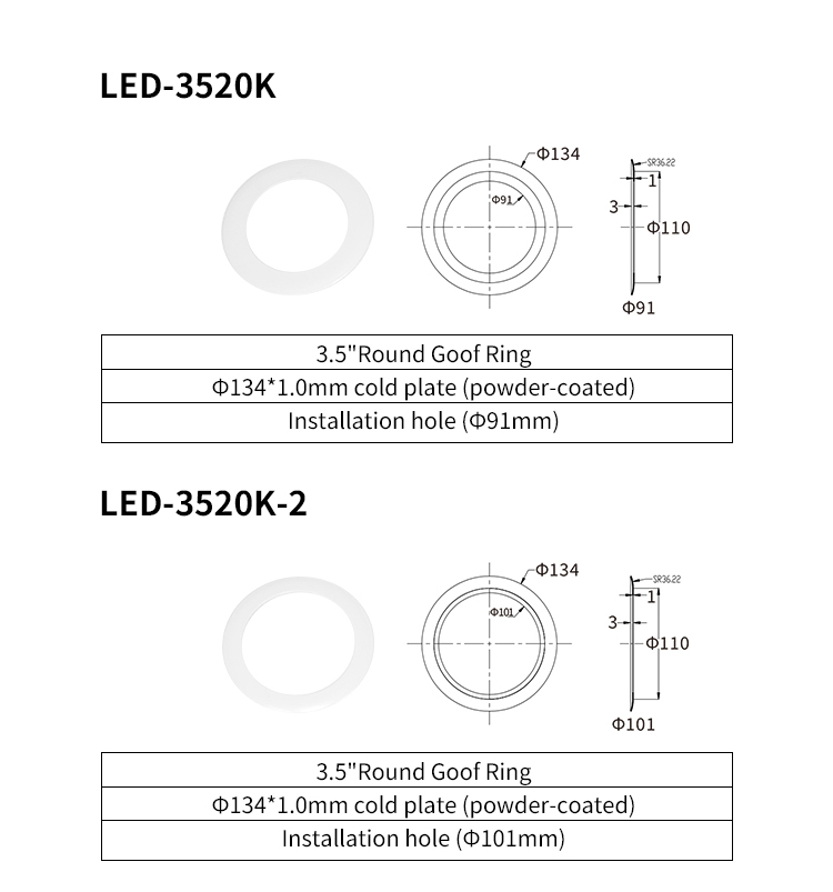 Recessed light trim adapter ring