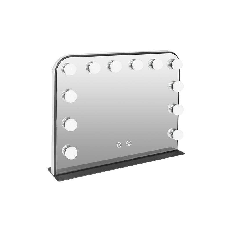 Hollywood Vanity Mirror with 12 LED Bulbs & Surrounding Light Strip