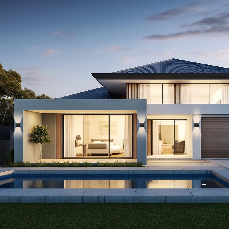 4W 5CCT Up and Down LED Exterior Wall Sconce