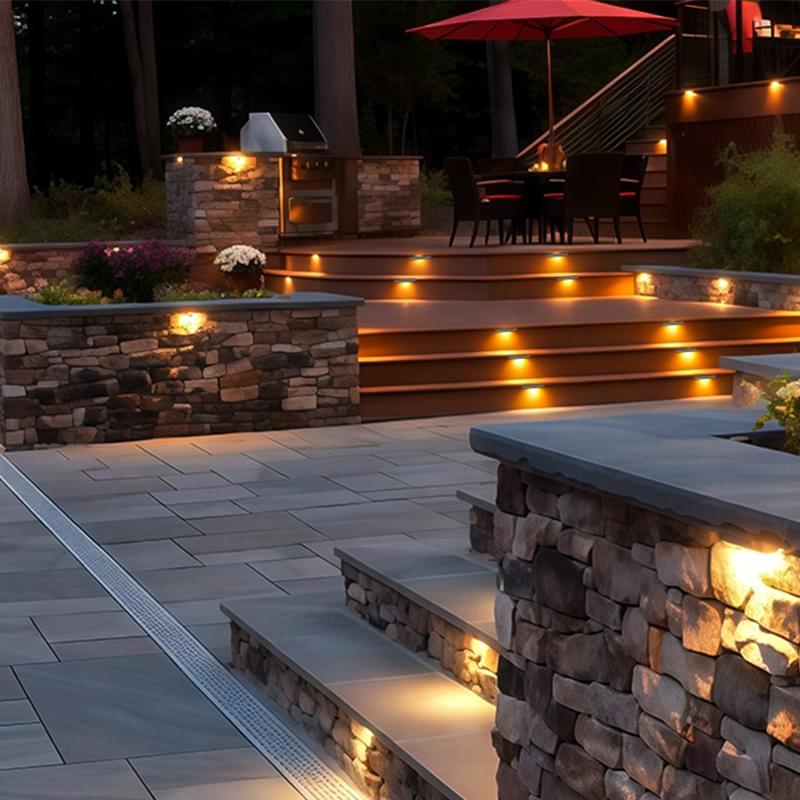 5CCT LED Linear Outdoor Wall Light 18LM Waterproof Exterior Wall Washer for Patio