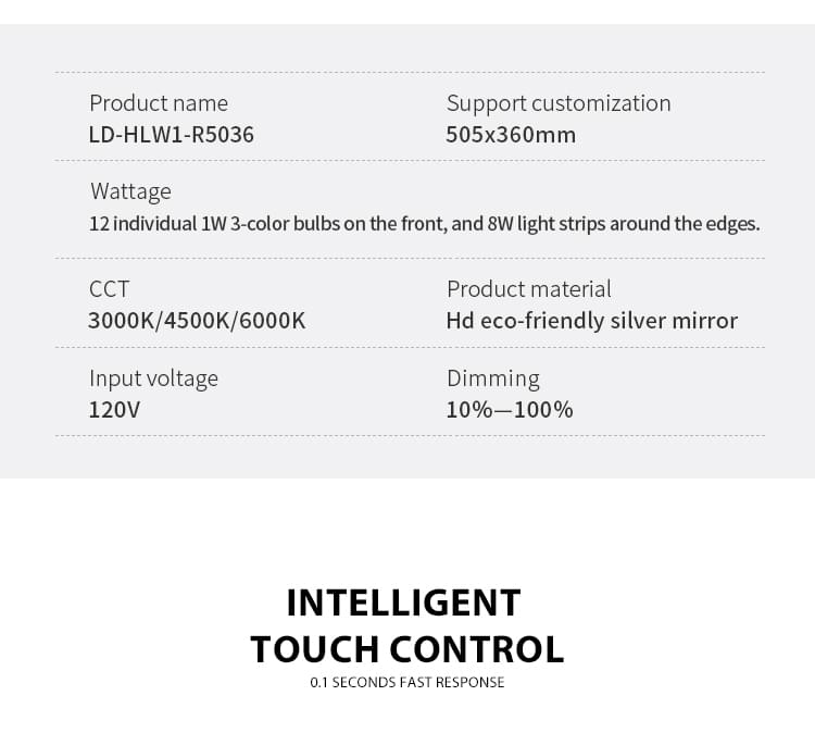 Lighted Vanity Mirror