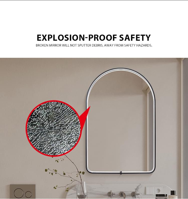 Arched LED Bathroom Mirror