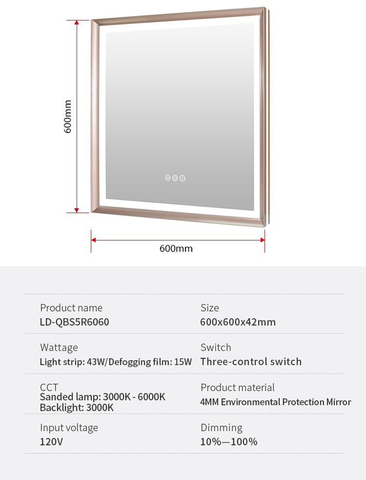 led bathroom mirror light