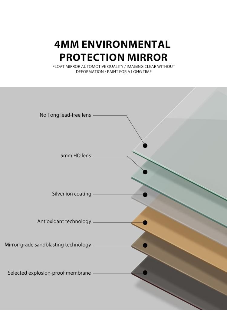 led bathroom mirror round