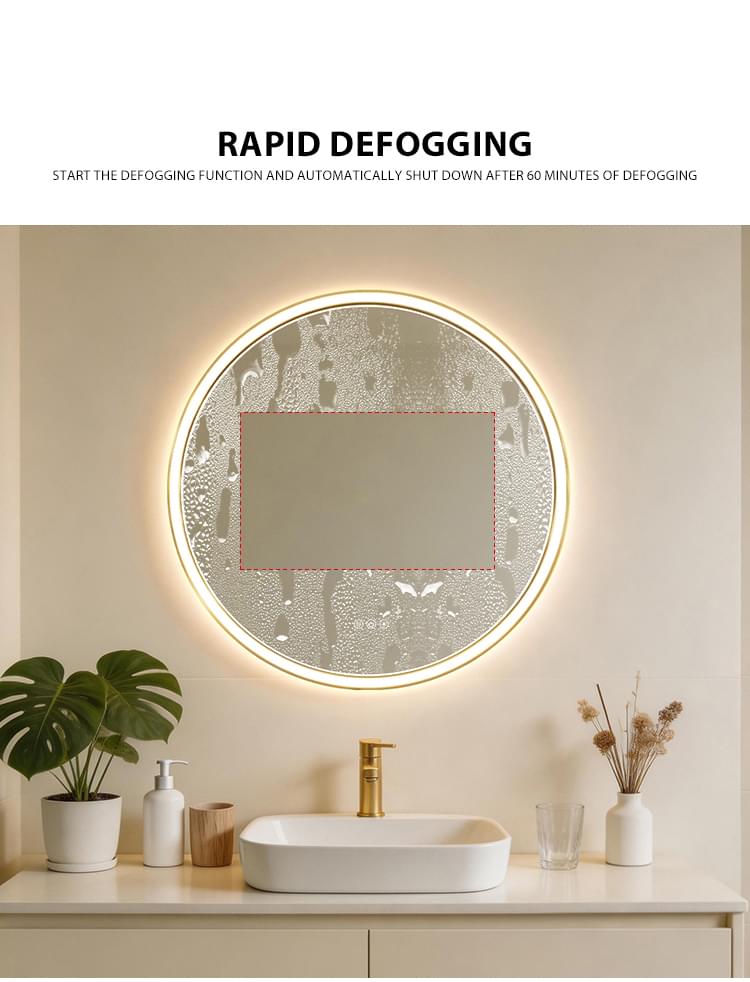 round led bathroom mirror