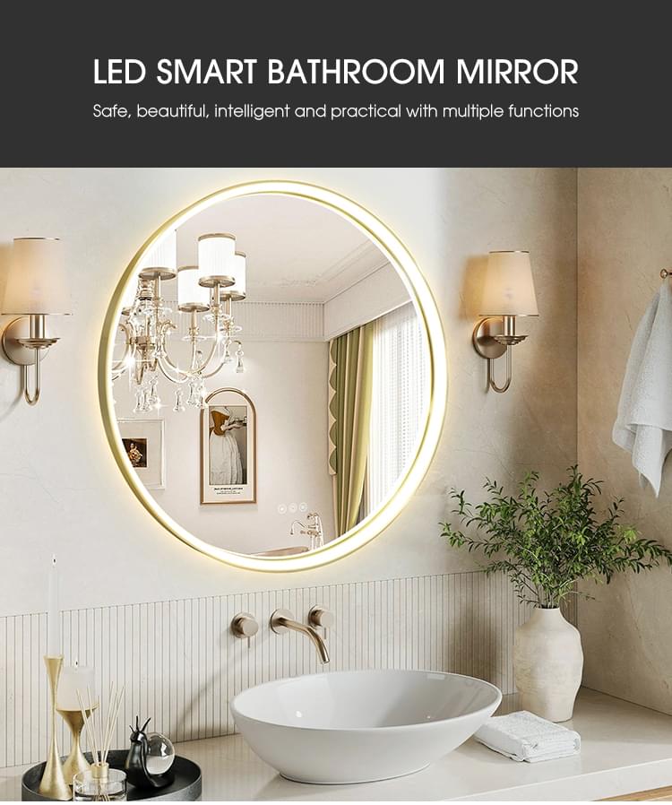 round led bathroom mirror