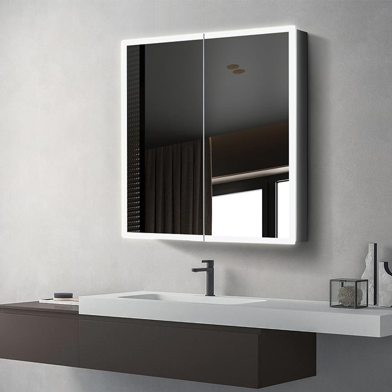 LED Bathroom Medicine Cabinet with Infrared Sensor & Internal Storage