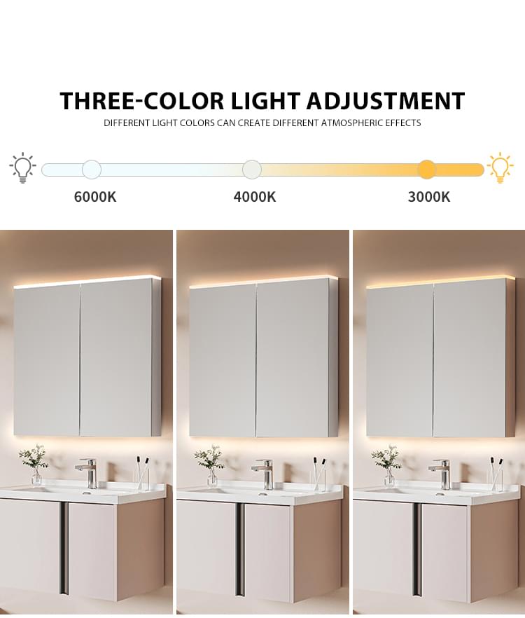 Up/Down Illumination Mirror Cabinet