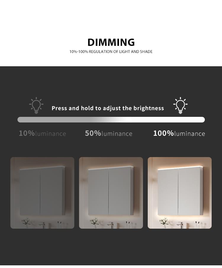 Wooden LED Mirror Cabinet