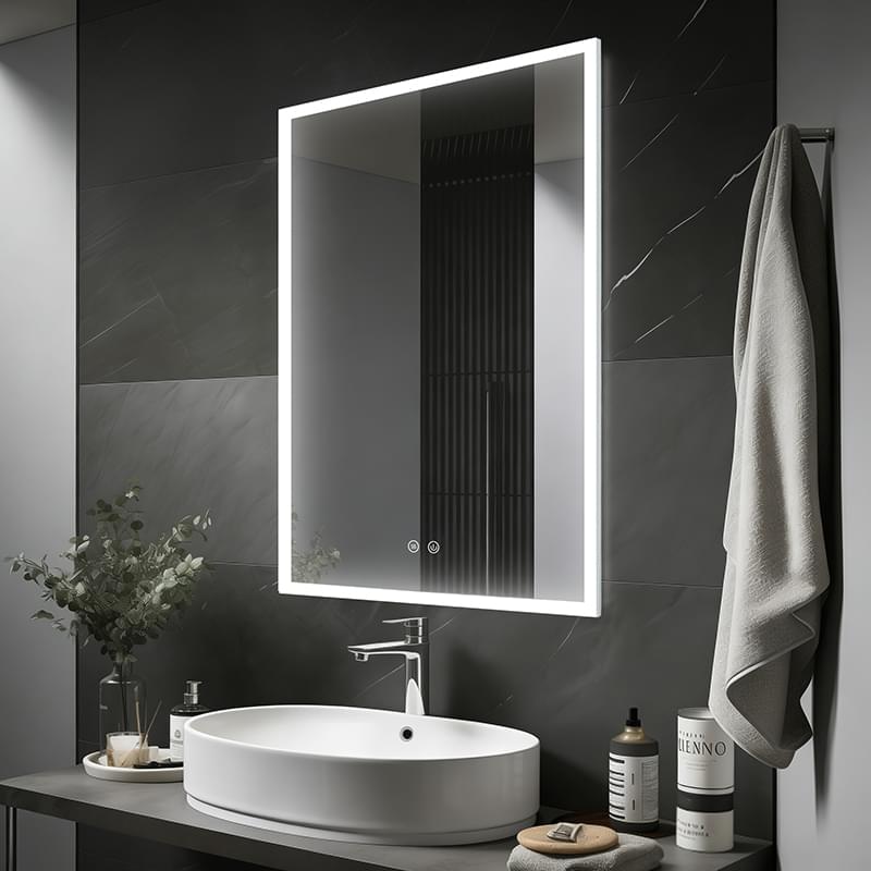 Recessed or Surface Mount LED Mirror Cabinet | Built-in Plug Socket