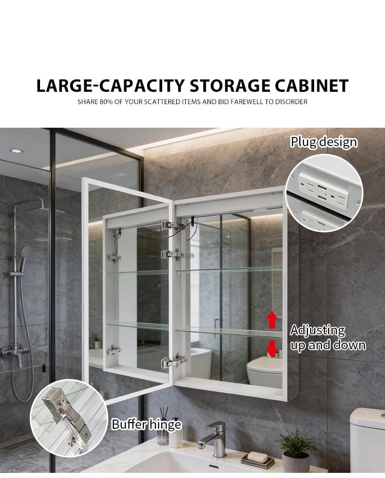 Surface Mount LED Mirror Cabinet