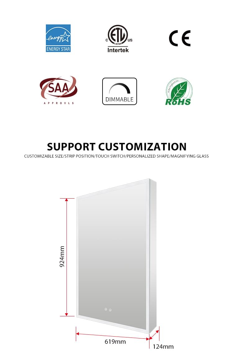 Recessed Mount LED Mirror Cabinet