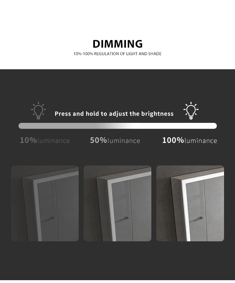 Recessed Mount LED Mirror Cabinet