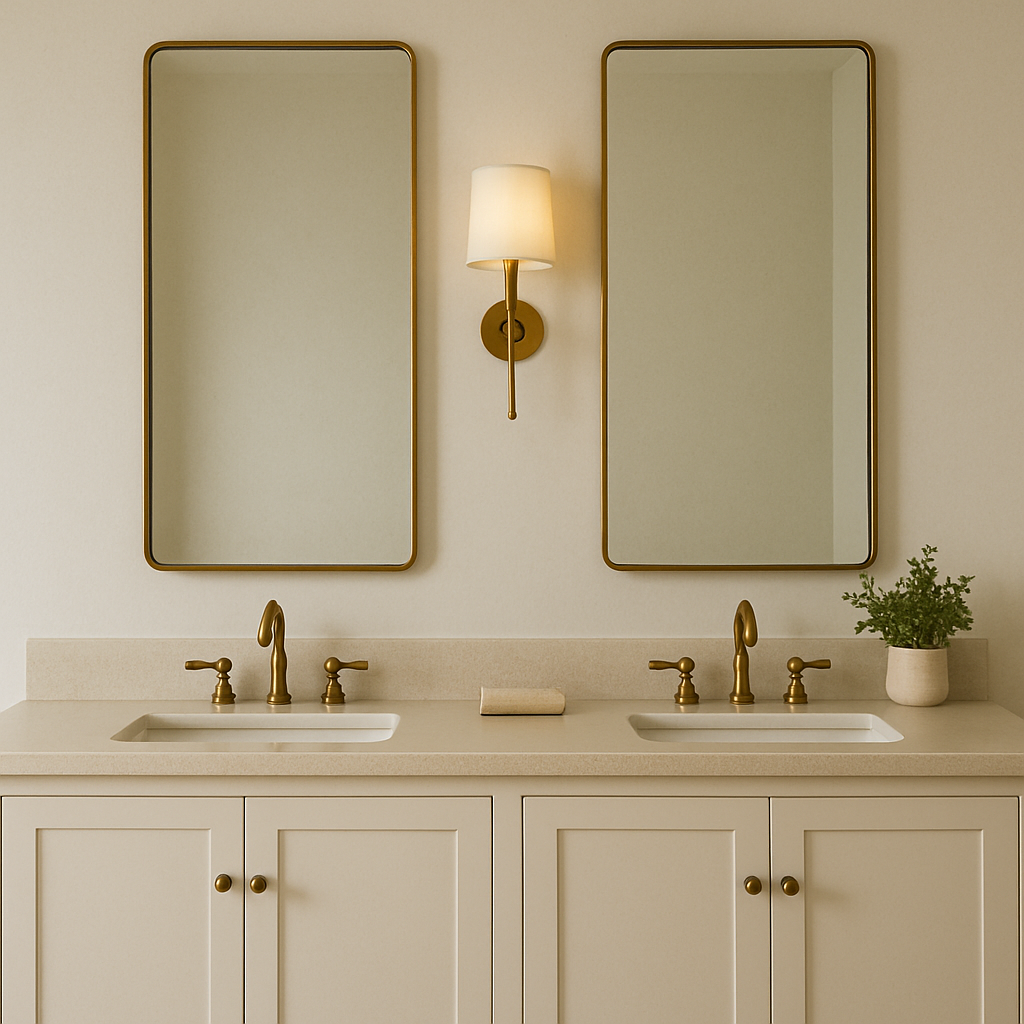 what size mirror for vanity