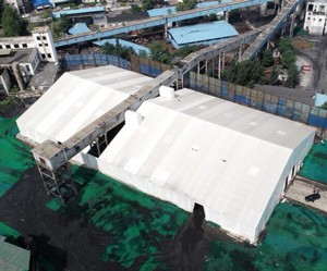 Tente de chapiteau d'entrepôt de mine de charbon