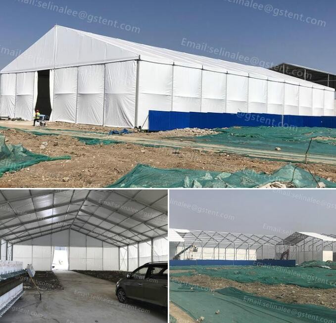 Tente de chapiteau à flancs élevés