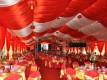 Tente de chapiteau à thème rouge Tente de mariage