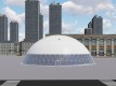 Tenda de acampamento de luxo com cúpula geodésica