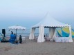 작은 해변 천막 텐트