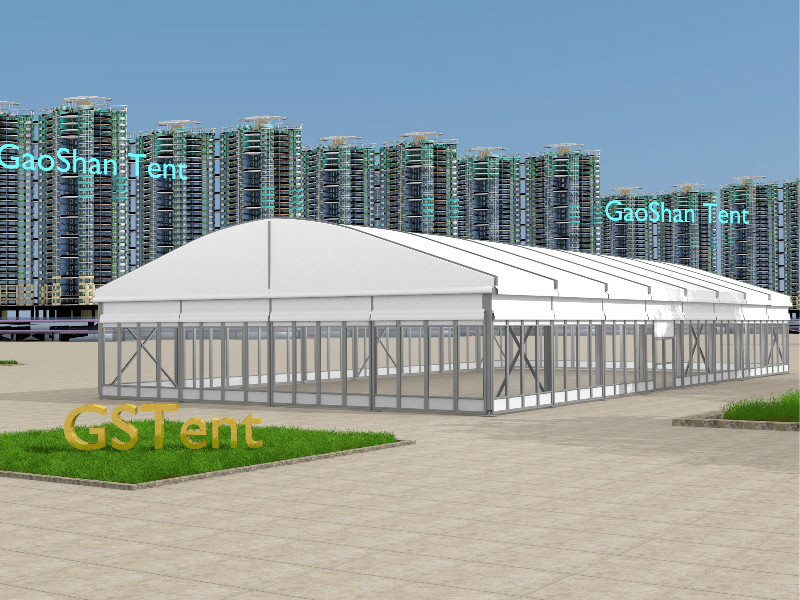 Restaurant curve tent