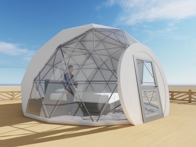 Galvanized pipe dome tent