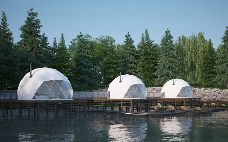Domo, carpa domo para hoteles en el exterior