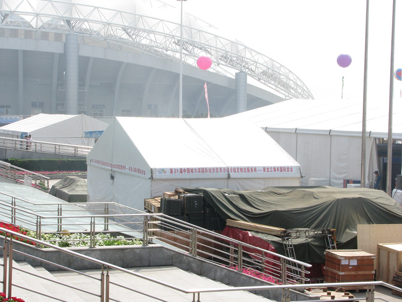 Large warehouse tents