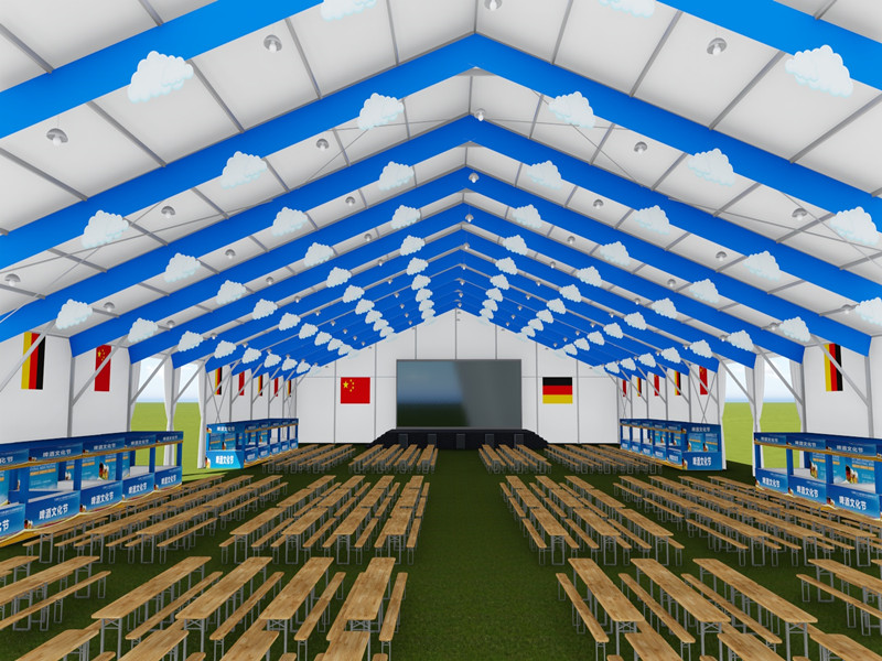 Marquee tent for tradeshow