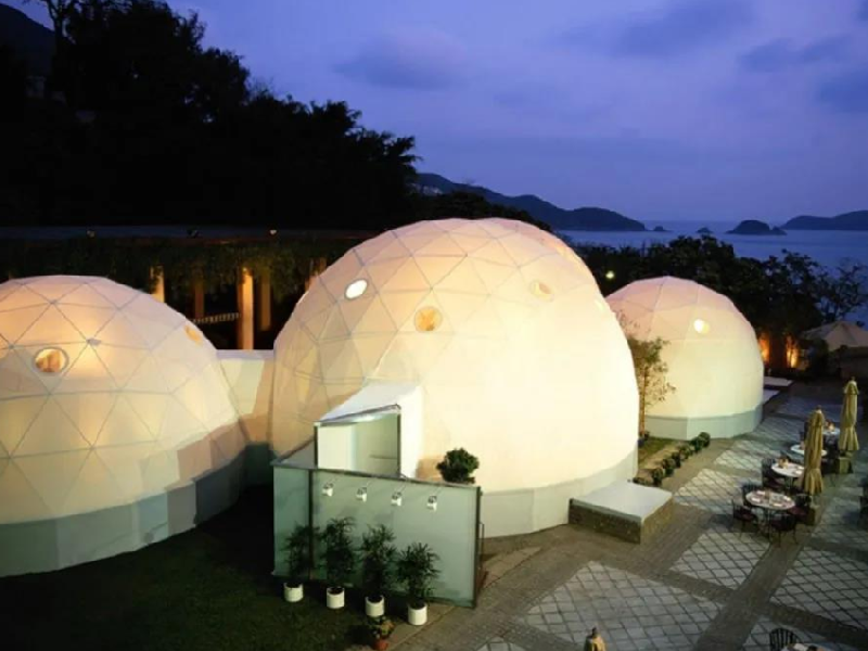 Nouveau choix pour les attractions touristiques-tente d'hôtel dôme